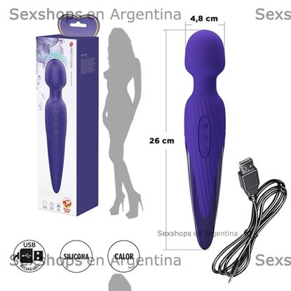 Microfono vibrador con efecto calor y carga USB